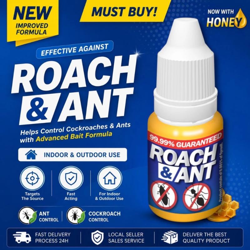 Roach & Ant Gel Bait Umpan Semut Lipas Berkesan Ant Bait Gel Cockroach Control Ubat Semut 蚂蚁药 螞蟻藥