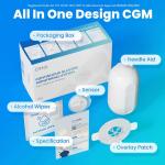 2 Pieces Ottai CGM Continuous Glucose Monitoring System No Sanning Dynamic Glucometer Continuous Use