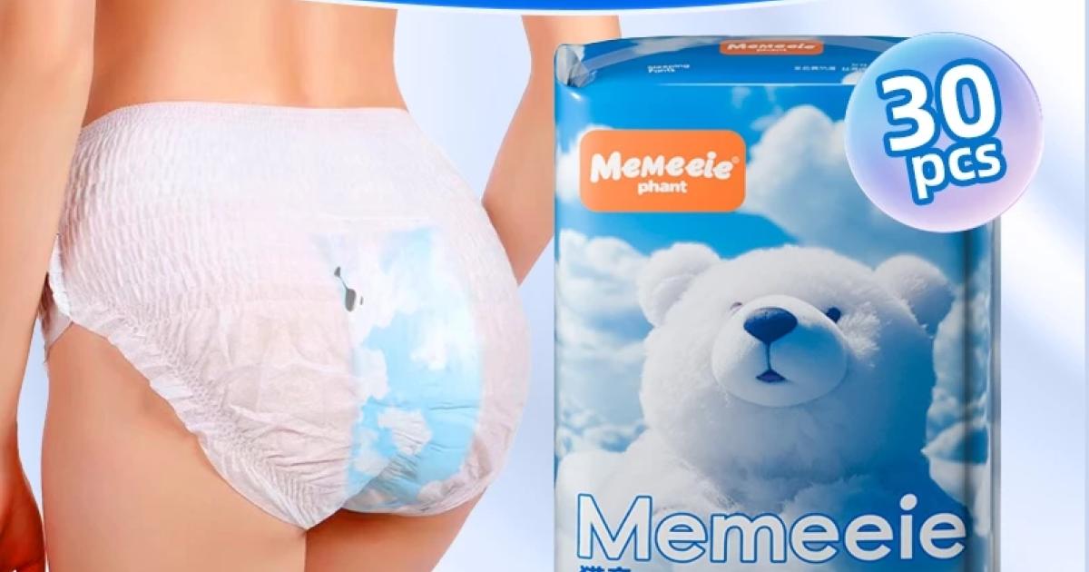 Memeeie Overnight Sanitary Pants – Ultra-Thin 3XL/4XL (5 packs)