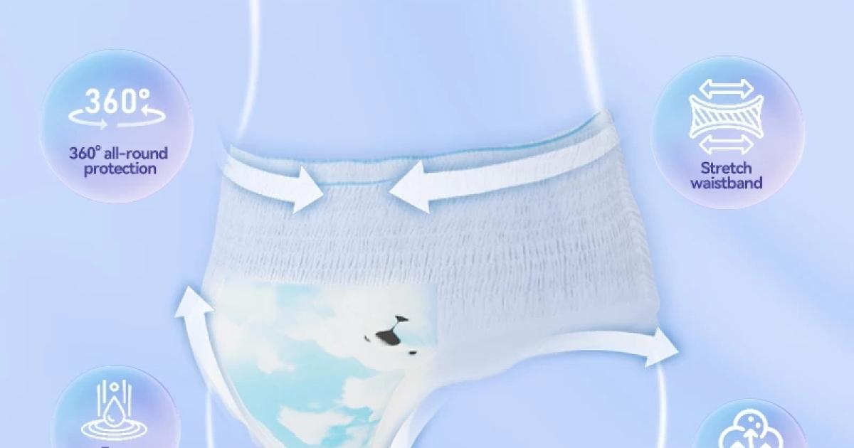 Memeeie Overnight Sanitary Pants – Ultra-Thin 3XL/4XL (5 packs)