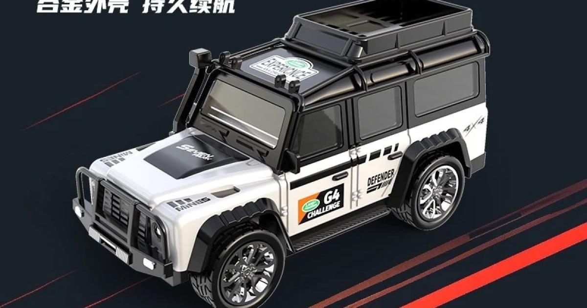 Mini Remote Control Car 1:64 Alloy Car Model with Light Off-road Vehicle Car Simulation Model Children Toys