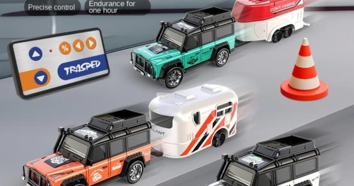 Mini Remote Control Car 1:64 Alloy Car Model with Light Off-road Vehicle Car Simulation Model Children Toys
